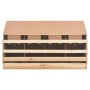 Ponedero para gallinas 4 compartimentos madera pino 106x40x59cm de , Incubadoras de huevos - Ref: Foro24-170657, Precio: 123,...