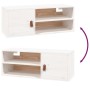 Armarios de pared 2 uds madera maciza pino blanco 80x30x30 cm de , Estantes y estanterías - Ref: Foro24-818388, Precio: 111,3...