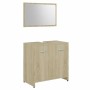 Conjunto de muebles de baño contrachapada color roble Sonoma de , Muebles de baño - Ref: Foro24-802582, Precio: 79,22 €, Desc...