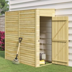 Caseta de almacenaje de jardín madera de pino 100x210x218 cm de , Cobertizos - Ref: Foro24-318201, Precio: 651,38 €, Descuent...