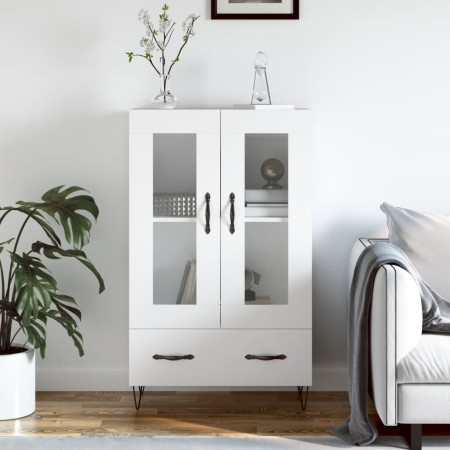 Aparador alto madera de ingeniería blanco 69,5x31x115 cm de , Aparadores - Ref: Foro24-828292, Precio: 95,78 €, Descuento: %