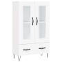 Aparador alto madera de ingeniería blanco 69,5x31x115 cm de , Aparadores - Ref: Foro24-828292, Precio: 95,78 €, Descuento: %