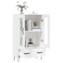 Aparador alto madera de ingeniería blanco 69,5x31x115 cm de , Aparadores - Ref: Foro24-828292, Precio: 95,78 €, Descuento: %