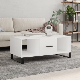 Mesa de centro madera contrachapada blanco 102x50x40 cm de , Mesas de centro - Ref: Foro24-829324, Precio: 55,21 €, Descuento: %