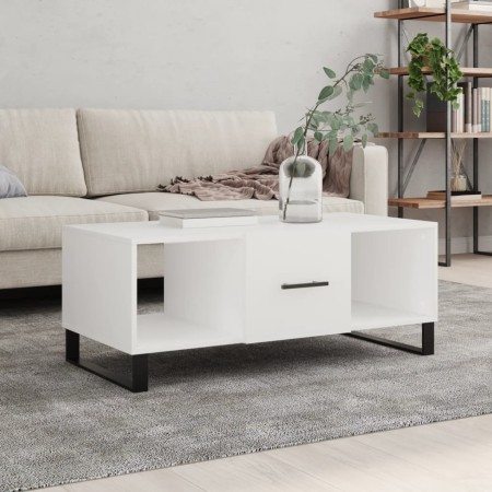 Mesa de centro madera contrachapada blanco 102x50x40 cm de , Mesas de centro - Ref: Foro24-829324, Precio: 55,21 €, Descuento: %
