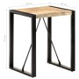 Mesa de comedor madera maciza de mango rugosa 60x60x75 cm de , Mesas de cocina y de comedor - Ref: Foro24-321592, Precio: 171...
