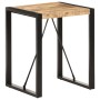 Mesa de comedor madera maciza de mango rugosa 60x60x75 cm de , Mesas de cocina y de comedor - Ref: Foro24-321592, Precio: 171...
