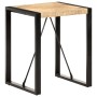 Mesa de comedor madera maciza de mango rugosa 60x60x75 cm de , Mesas de cocina y de comedor - Ref: Foro24-321592, Precio: 171...