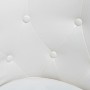 Sillón con taburete cuero sintético blanco de , Sillones - Ref: Foro24-60711, Precio: 156,40 €, Descuento: %