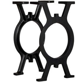 Patas de banco en forma de O 2 unidades hierro fundido de , Patas para mesas - Ref: Foro24-245428, Precio: 121,87 €, Descuent...