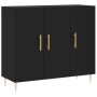 Aparador de madera de ingeniería negro 90x34x80 cm de , Aparadores - Ref: Foro24-828093, Precio: 97,53 €, Descuento: %