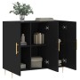 Aparador de madera de ingeniería negro 90x34x80 cm de , Aparadores - Ref: Foro24-828093, Precio: 97,53 €, Descuento: %
