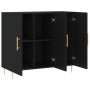 Aparador de madera de ingeniería negro 90x34x80 cm de , Aparadores - Ref: Foro24-828093, Precio: 97,53 €, Descuento: %