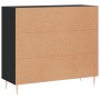 Aparador de madera de ingeniería negro 90x34x80 cm de , Aparadores - Ref: Foro24-828093, Precio: 97,53 €, Descuento: %