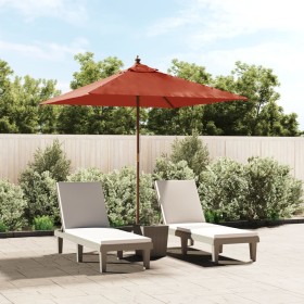Sombrilla de jardín con poste de madera terracota 198x198x231cm de , Sombrillas - Ref: Foro24-363188, Precio: 59,50 €, Descue...