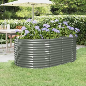 Jardinera arriate acero recubrimiento polvo gris 175x100x68 cm de , Maceteros y jardineras - Ref: Foro24-319059, Precio: 89,7...