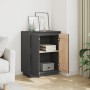 Aparador de madera maciza de pino gris 60x34x75 cm de , Aparadores - Ref: Foro24-813347, Precio: 67,45 €, Descuento: %