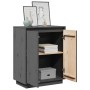 Aparador de madera maciza de pino gris 60x34x75 cm de , Aparadores - Ref: Foro24-813347, Precio: 67,45 €, Descuento: %