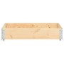 Caja de palés de madera maciza de pino 100x150 cm de , Plataformas de carga y palés - Ref: Foro24-310058, Precio: 59,02 €, De...
