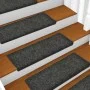 Alfombrillas de escalera 10 unidades gris 65x21x4 cm de vidaXL, Alfombrillas para escalones - Ref: Foro24-149725, Precio: 29,...