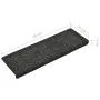 Alfombrillas de escalera 10 unidades gris 65x21x4 cm de vidaXL, Alfombrillas para escalones - Ref: Foro24-149725, Precio: 29,...