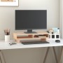 Soporte para monitor madera maciza de pino 60x27x14 cm de , Bases y elevadores para ordenadores - Ref: Foro24-813999, Precio:...