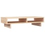 Soporte para monitor madera maciza de pino 60x27x14 cm de , Bases y elevadores para ordenadores - Ref: Foro24-813999, Precio:...