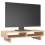 Soporte para monitor madera maciza de pino 60x27x14 cm de , Bases y elevadores para ordenadores - Ref: Foro24-813999, Precio:...