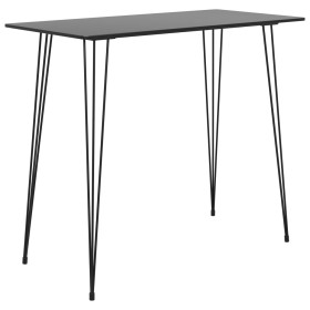 Mesa alta de cocina negro 120x60x105 cm en Mesas de comedor | Comprar online en Foru.es