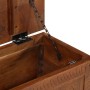 Caja de almacenamiento madera de mango maciza 110x30x40 cm de , Baúles de almacenamiento - Ref: Foro24-328310, Precio: 251,52...