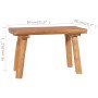 Banco de jardín de madera maciza de teca 80 cm de , Bancos - Ref: Foro24-288816, Precio: 155,07 €, Descuento: %