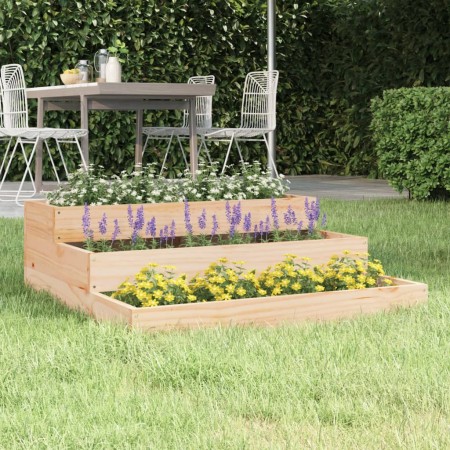 Jardinera de madera maciza de pino 78x78x27 cm de , Maceteros y jardineras - Ref: Foro24-823906, Precio: 56,36 €, Descuento: %