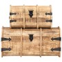 Cofres de almacenamiento 2 unidades madera maciza de mango de , Baúles de almacenamiento - Ref: Foro24-320374, Precio: 236,88...