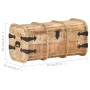 Cofres de almacenamiento 2 unidades madera maciza de mango de , Baúles de almacenamiento - Ref: Foro24-320374, Precio: 236,88...