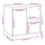 Mesita de noche madera maciza de pino 50x34x50 cm de , Mesitas de noche - Ref: Foro24-814479, Precio: 67,29 €, Descuento: %