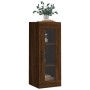 Armario de pared marrón roble 34,5x34x90 cm de , Aparadores - Ref: Foro24-828923, Precio: 53,19 €, Descuento: %