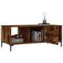 Mesa de centro madera contrachapada roble ahumado 102x50x40 cm de , Mesas de centro - Ref: Foro24-829305, Precio: 67,74 €, De...