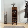 Zapatero madera de ingeniería roble ahumado 30x35x105 cm de , Armarios y almacenamiento - Ref: Foro24-829705, Precio: 61,12 €...