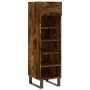 Zapatero madera de ingeniería roble ahumado 30x35x105 cm de , Armarios y almacenamiento - Ref: Foro24-829705, Precio: 61,12 €...