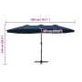 Sombrilla de jardín con palo de aluminio azul 460x270 cm de , Sombrillas - Ref: Foro24-47303, Precio: 164,45 €, Descuento: %