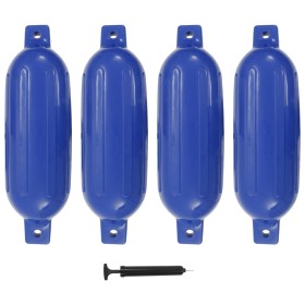 Parachoques para barco 4 unidades PVC azul 58,5x16,5 cm de , Atracada y anclaje - Ref: Foro24-92378, Precio: 73,83 €, Descuen...