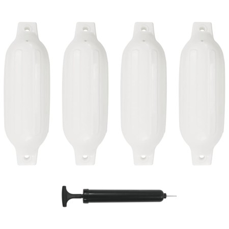 Parachoques para barco 4 unidades PVC blanco 41x11,5 cm de , Atracada y anclaje - Ref: Foro24-92384, Precio: 50,24 €, Descuen...