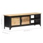Mueble de TV de madera maciza de mango 120x30x40 cm de , Muebles TV - Ref: Foro24-289101, Precio: 259,70 €, Descuento: %