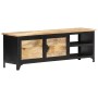 Mueble de TV de madera maciza de mango 120x30x40 cm de , Muebles TV - Ref: Foro24-289101, Precio: 259,70 €, Descuento: %