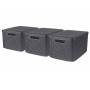 Curver Cajas de almacenaje con tapa Style 3 unidades L gris antracita de , Cestas para almacenaje - Ref: Foro24-427235, Preci...