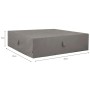 Madison Funda para muebles de jardín gris 255x255x70 cm de , Fundas para muebles de jardín - Ref: Foro24-423687, Precio: 91,7...