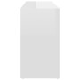 Banco zapatero madera contrachapada blanco brillo 103x30x54,5cm de , Zapateros y organizadores de calzado - Ref: Foro24-80329...