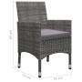 Juego de comedor para jardín de 5 piezas gris de vidaXL, Conjuntos de jardín - Ref: Foro24-3067762, Precio: 374,40 €, Descuen...