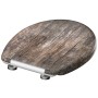 SCHÜTTE Asiento de WC duroplast con cierre suave estampado OLD WOOD de , Asientos de inodoros y bidés - Ref: Foro24-435103, P...