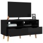 Mueble de TV madera de ingeniería negro brillo 90x40x48,5 cm en Muebles TV | Comprar online en Foru.es
